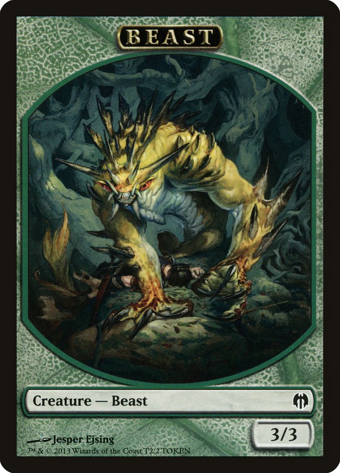 Beast Token [Duel Decks: Heroes vs. Monsters Tokens] | Total Play