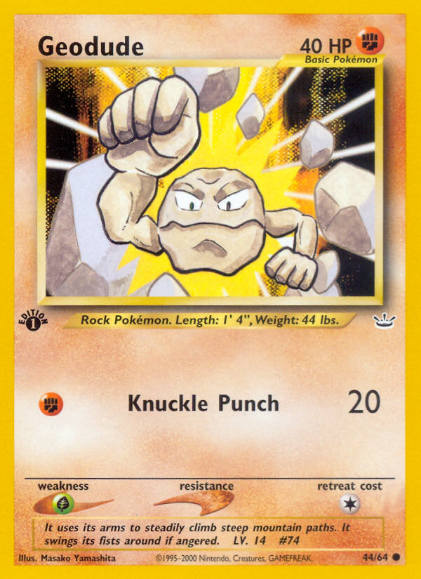 Geodude (44/64) [Neo Revelation 1st Edition] | Total Play