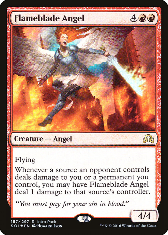 Flameblade Angel (Intro Pack) [Shadows over Innistrad Promos] | Total Play