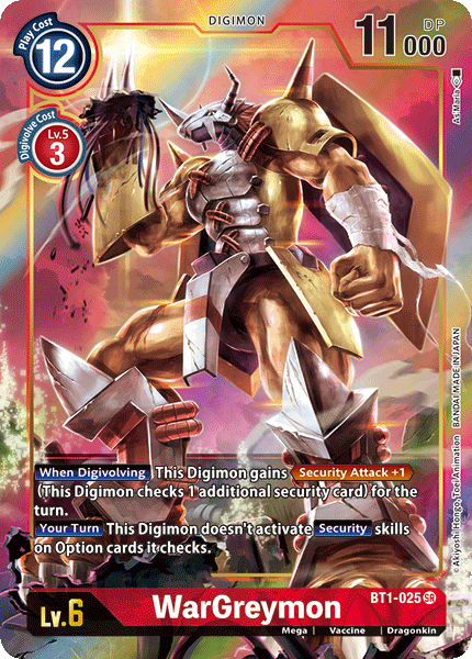 WarGreymon [BT1-025] (Alternate Art) [Release Special Booster Ver.1.0] | Total Play
