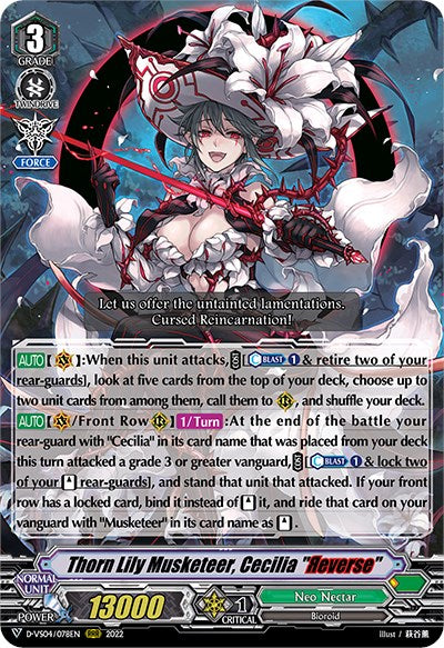 Thorn Lily Musketeer, Cecilia "Reverse" (D-VS04/078EN) [V Clan Collection Vol.4] | Total Play
