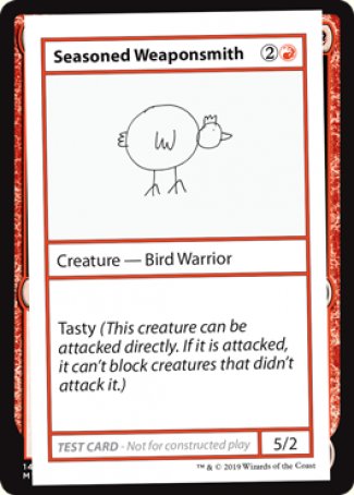 Seasoned Weaponsmith (2021 Edition) [Mystery Booster Playtest Cards] | Total Play