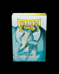 Dragon Shield: Japanese Size 60ct Sleeves - Turquoise (Matte) | Total Play