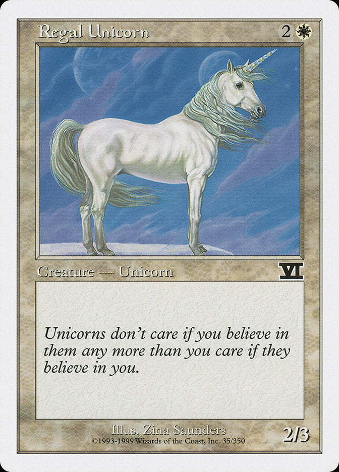 Regal Unicorn [Classic Sixth Edition] | Total Play