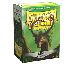 Dragon Shield: Standard 100ct Sleeves - Lime (Matte) | Total Play