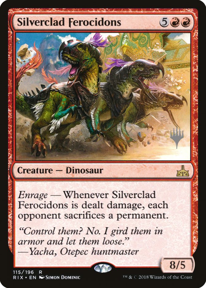 Silverclad Ferocidons (Promo Pack) [Rivals of Ixalan Promos] | Total Play