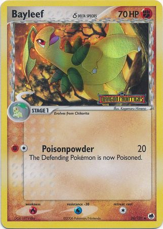 Bayleef (26/101) (Delta Species) (Stamped) [EX: Dragon Frontiers] | Total Play