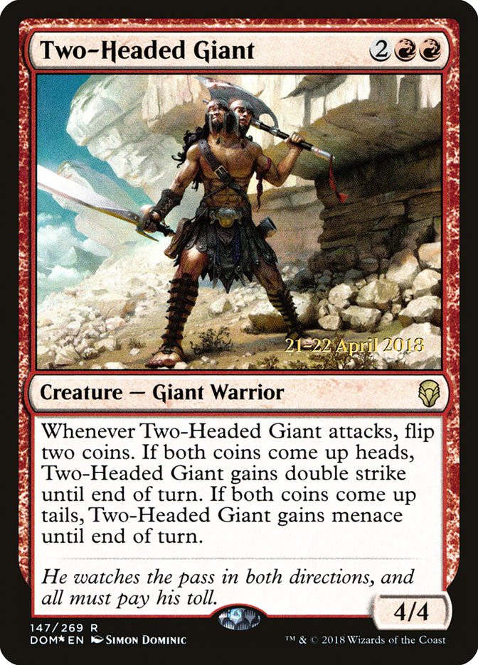Two-Headed Giant [Dominaria Prerelease Promos] | Total Play