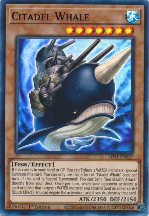 Citadel Whale (Blue) [LDS1-EN027] Ultra Rare | Total Play
