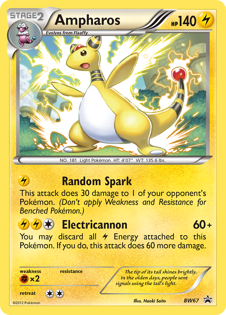 Ampharos (BW67) [Black & White: Black Star Promos] | Total Play