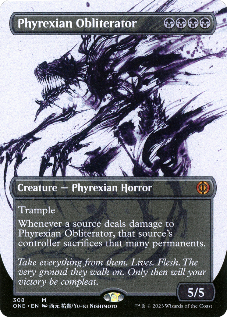 Phyrexian Obliterator (Borderless Ichor) [Phyrexia: All Will Be One] | Total Play