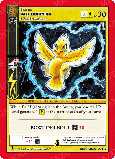 Ball Lightning [Cryptid Nation: Wilderness First Edition Release Event Deck] | Total Play