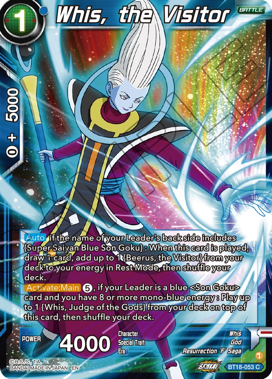 Whis, the Visitor (BT18-053) [Dawn of the Z-Legends] | Total Play