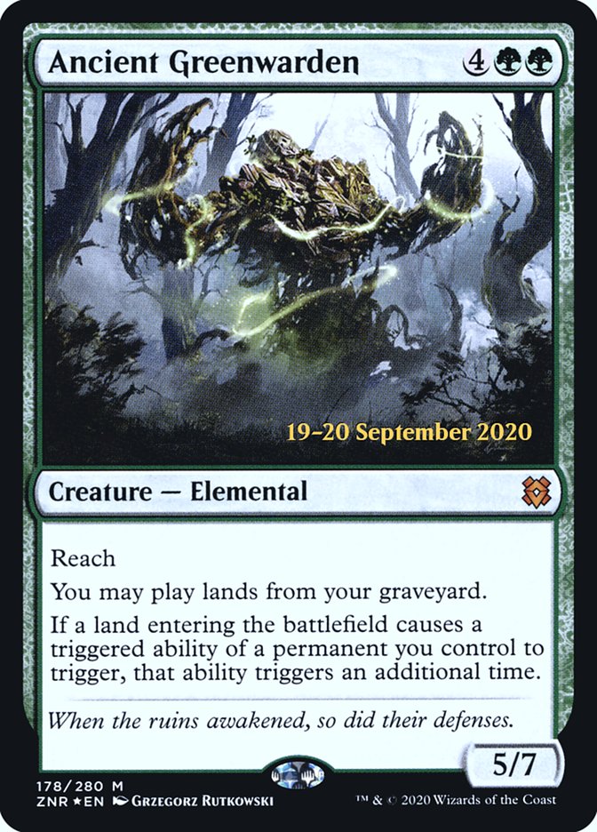 Ancient Greenwarden [Zendikar Rising Prerelease Promos] | Total Play