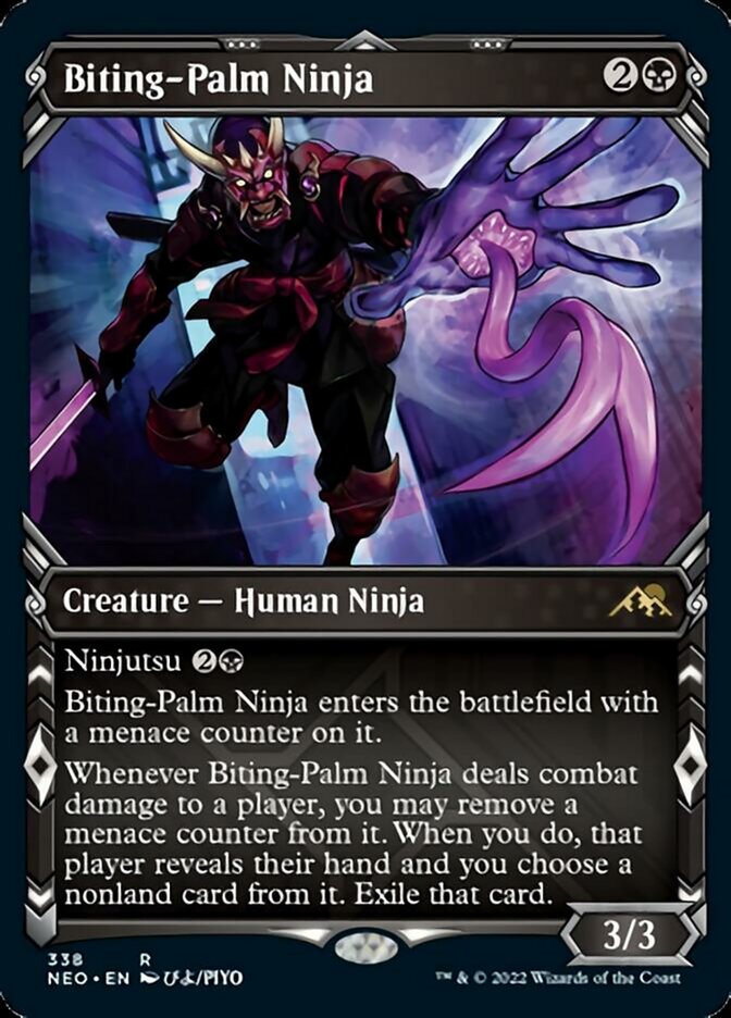 Biting-Palm Ninja (Showcase Ninja) [Kamigawa: Neon Dynasty] | Total Play
