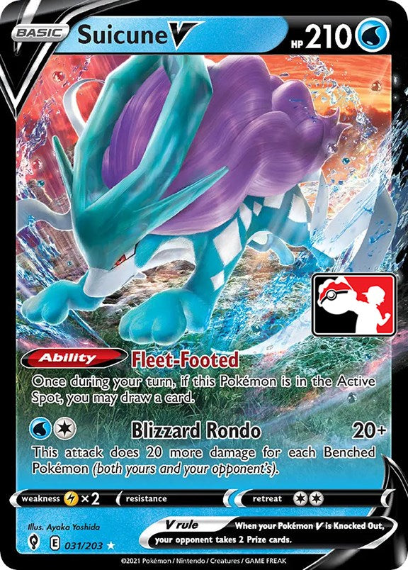 Suicune V (031/203) [Prize Pack Series One] | Total Play