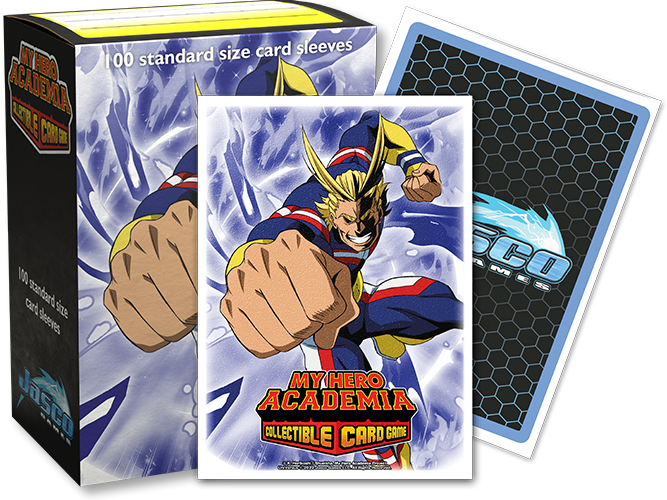 Dragon Shield: Standard 100ct Art Sleeves - My Hero Academia (All Might Punch) | Total Play