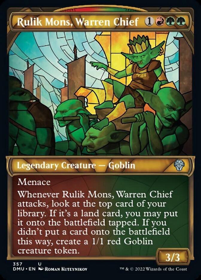 Rulik Mons, Warren Chief (Showcase Textured) [Dominaria United] | Total Play