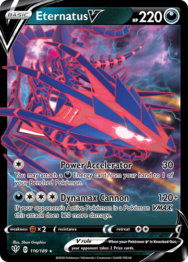 Eternatus V (116/189) (Jumbo Card) [Sword & Shield: Darkness Ablaze] | Total Play