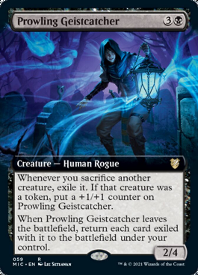 Prowling Geistcatcher (Extended Art) [Innistrad: Midnight Hunt Commander] | Total Play