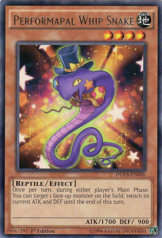 Performapal Whip Snake [DUEA-EN006] Rare | Total Play