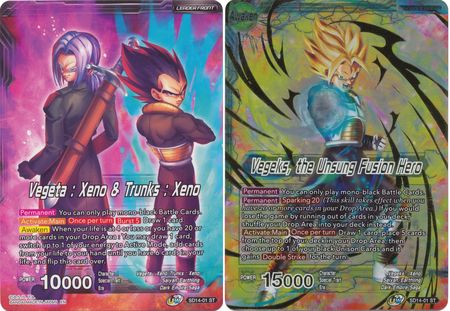 Vegeta: Xeno & Trunks Xeno // Vegeks, the Unsung Fusion Hero (Starter Deck Exclusive) (SD14-01) [Rise of the Unison Warrior] | Total Play