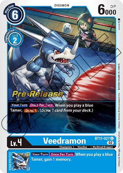 Veedramon [BT11-027] [Dimensional Phase Pre-Release Promos] | Total Play