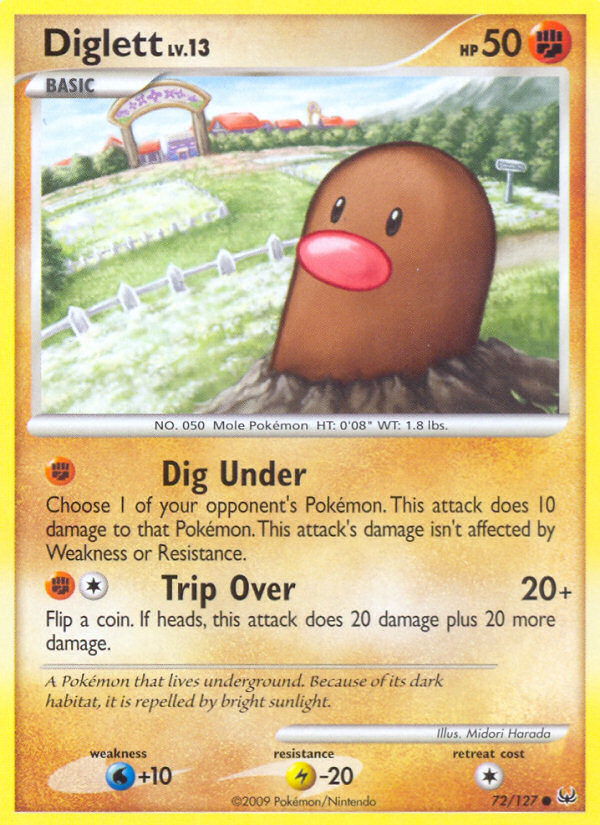 Diglett (72/127) [Platinum: Base Set] | Total Play