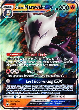 Alolan Marowak GX (SM187) (Jumbo Card) [Sun & Moon: Black Star Promos] | Total Play