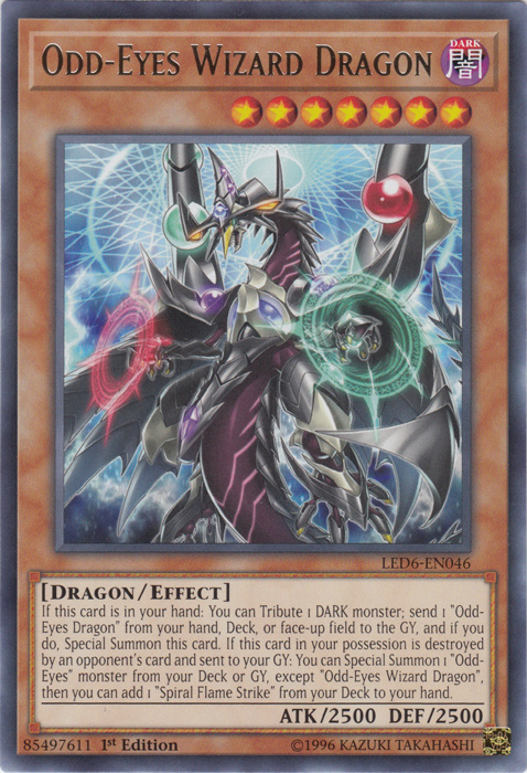 Odd-Eyes Wizard Dragon [LED6-EN046] Rare | Total Play