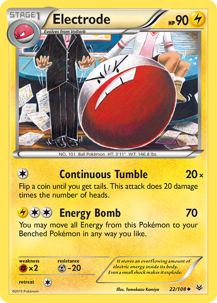 Electrode (22/108) [XY: Roaring Skies] | Total Play