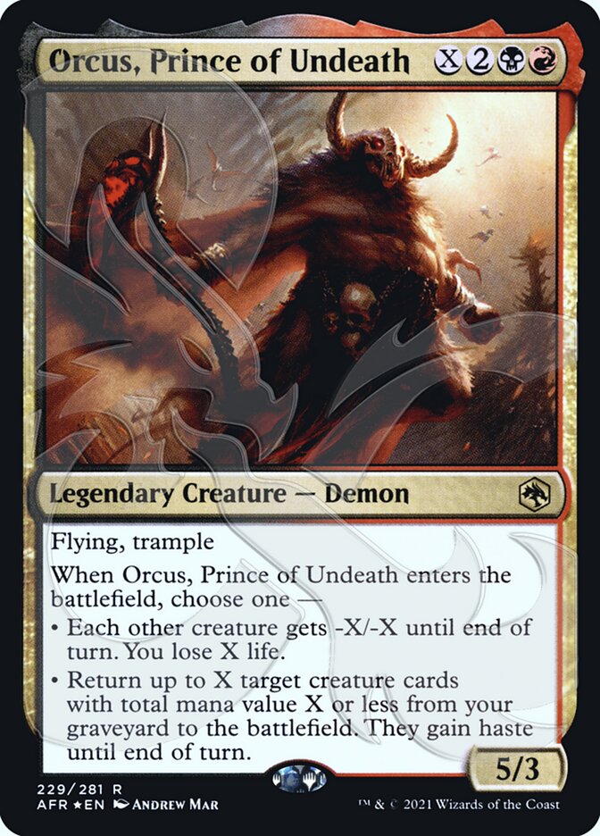 Orcus, Prince of Undeath (Ampersand Promo) [Dungeons & Dragons: Adventures in the Forgotten Realms Promos] | Total Play