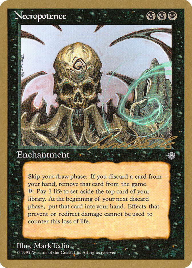 Necropotence (Leon Lindback) [Pro Tour Collector Set] | Total Play