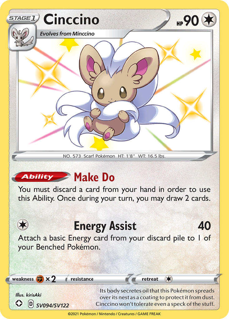 Cinccino (SV094/SV122) [Sword & Shield: Shining Fates] | Total Play