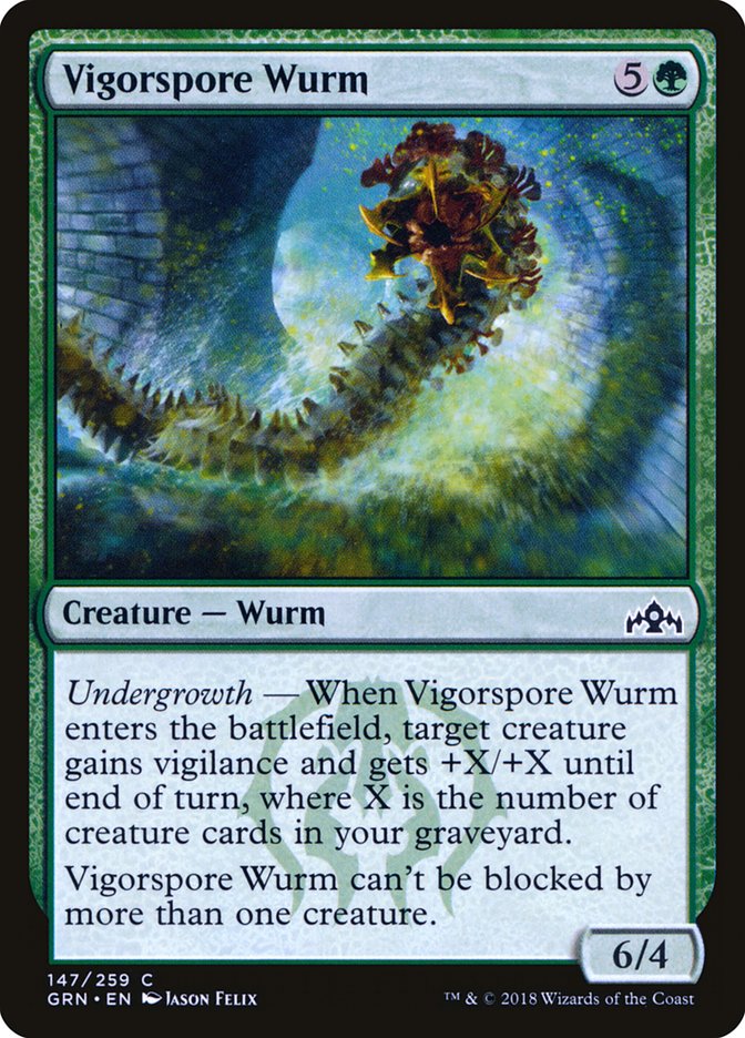 Vigorspore Wurm [Guilds of Ravnica] | Total Play