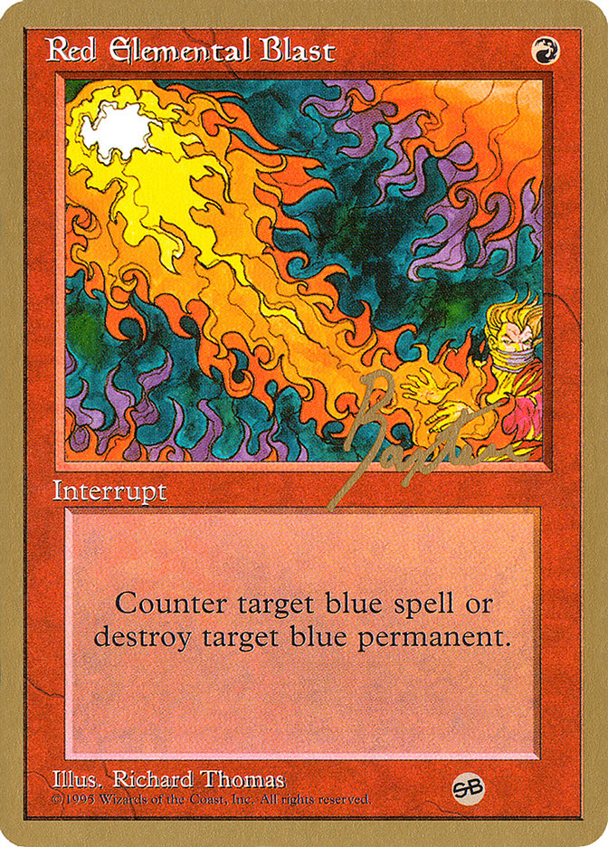 Red Elemental Blast (George Baxter) (SB) [Pro Tour Collector Set] | Total Play