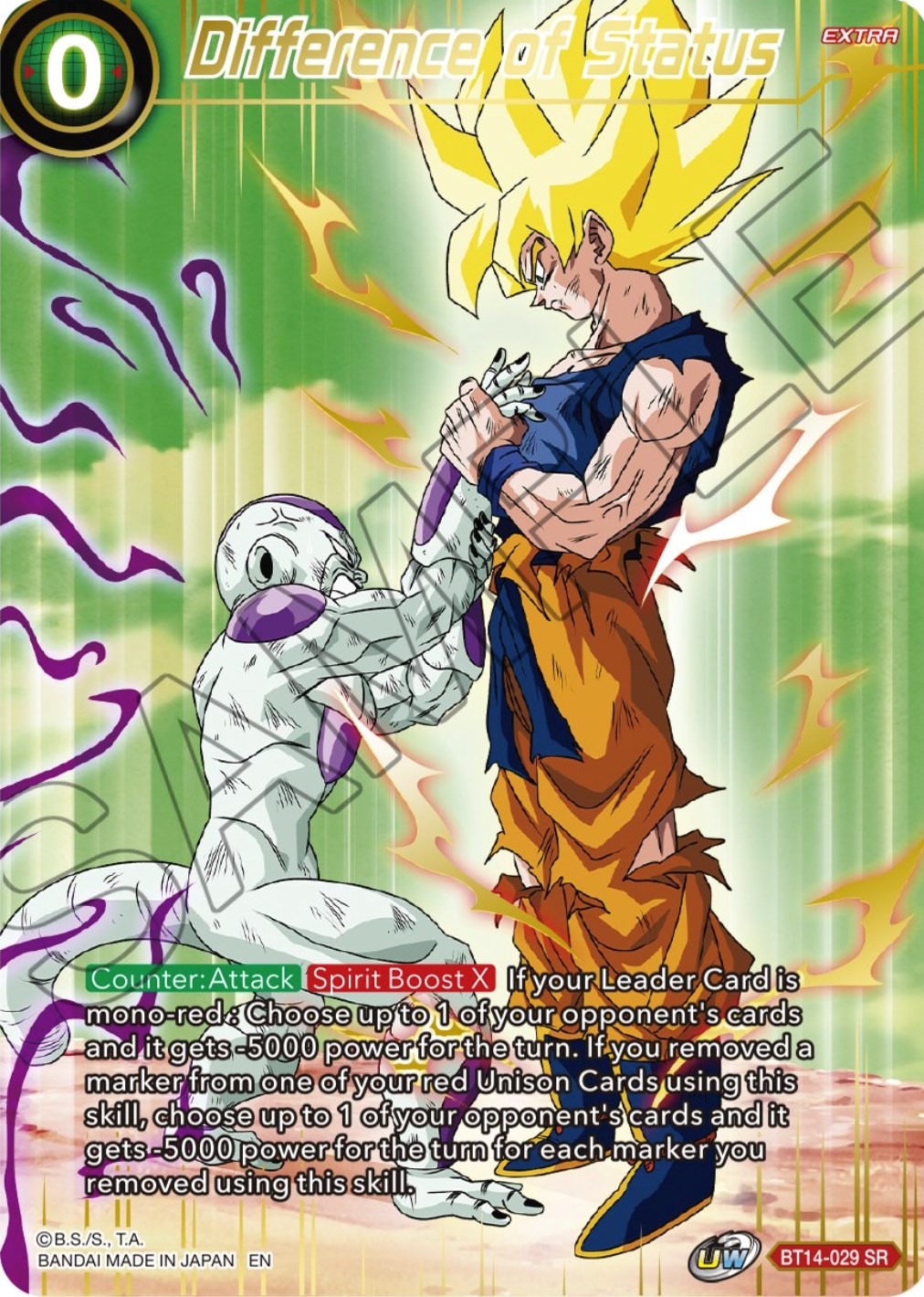 Difference of Status (BT14-029) [Theme Selection: History of Son Goku] | Total Play