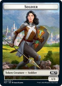 Soldier // Weird Double-Sided Token [Core Set 2021 Tokens] | Total Play