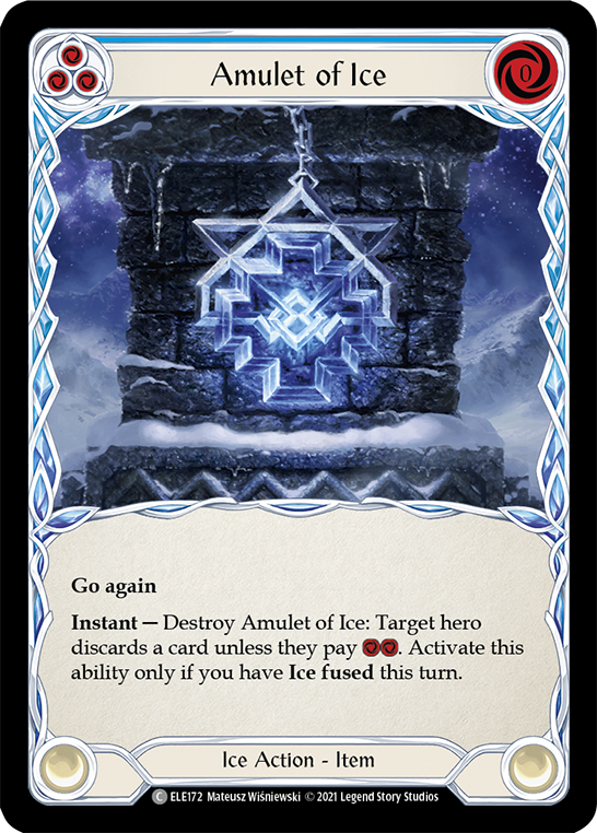 Amulet of Ice [ELE172] (Tales of Aria)  1st Edition Normal | Total Play