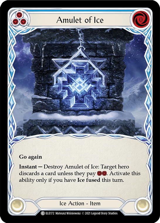 Amulet of Ice [ELE172] (Tales of Aria)  1st Edition Rainbow Foil | Total Play