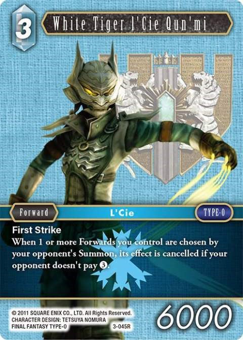 White Tiger l'Cie Qun'mi [Opus III] | Total Play