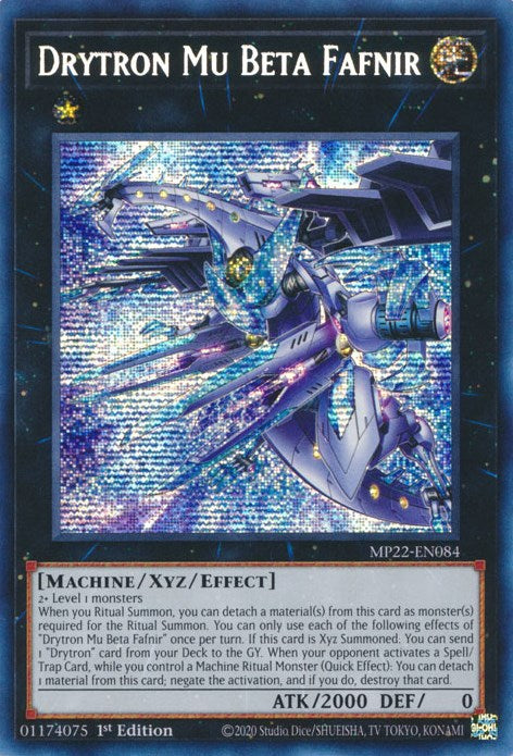 Drytron Mu Beta Fafnir [MP22-EN084] Prismatic Secret Rare | Total Play