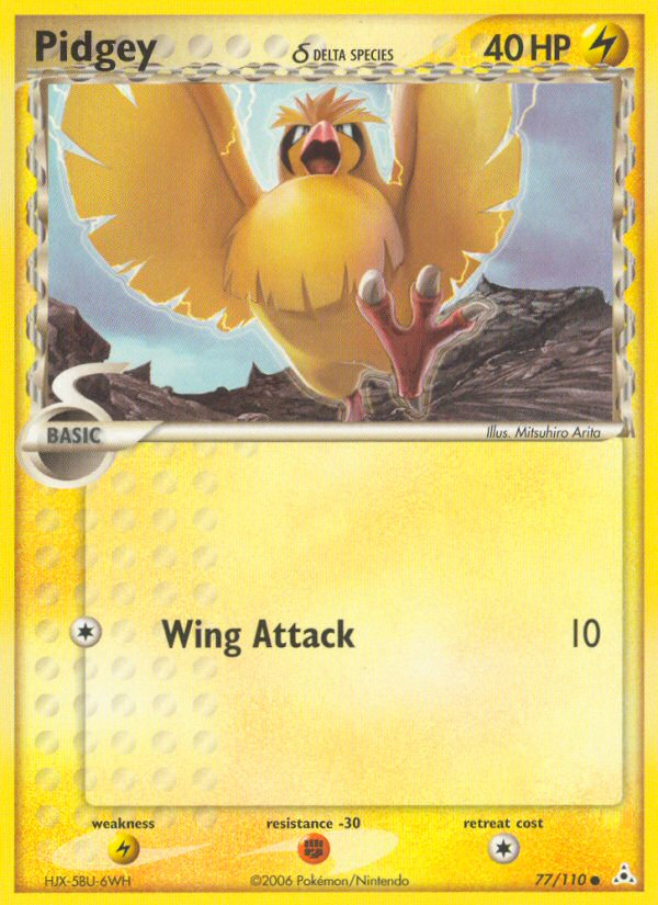 Pidgey (77/110) (Delta Species) [EX: Holon Phantoms] | Total Play