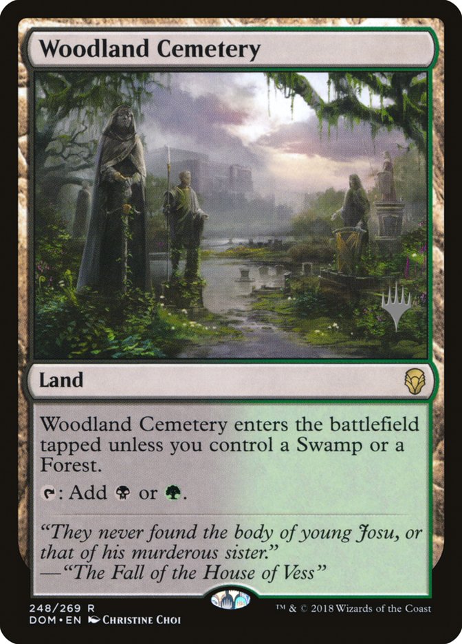 Woodland Cemetery (Promo Pack) [Dominaria Promos] | Total Play