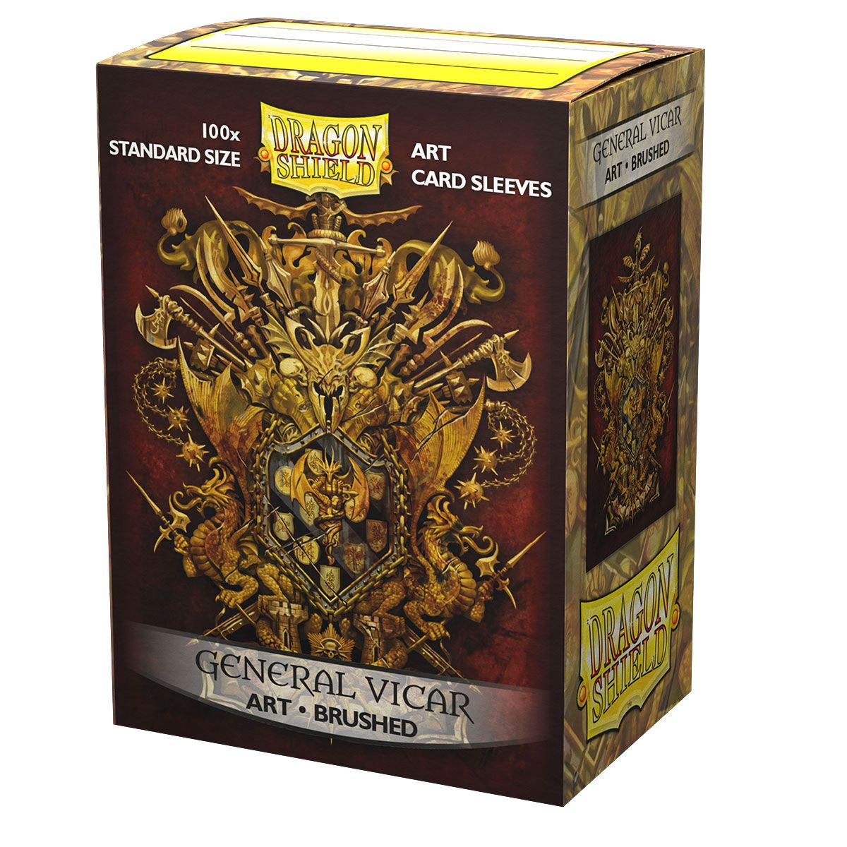 Dragon Shield: Standard 100ct Brushed Art Sleeves - General Vicar | Total Play