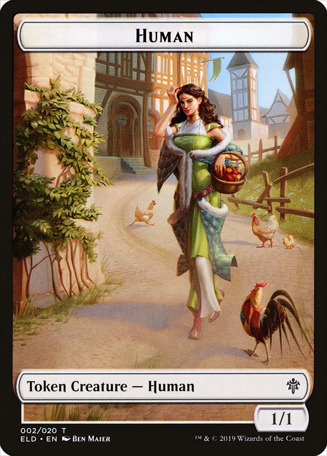 Human // Clue Double-Sided Token [Pioneer Challenger Decks 2022] | Total Play