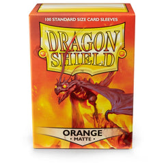 Dragon Shield: Standard 100ct Sleeves - Orange (Matte) | Total Play