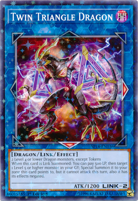 Twin Triangle Dragon [SP18-EN036] Starfoil Rare | Total Play