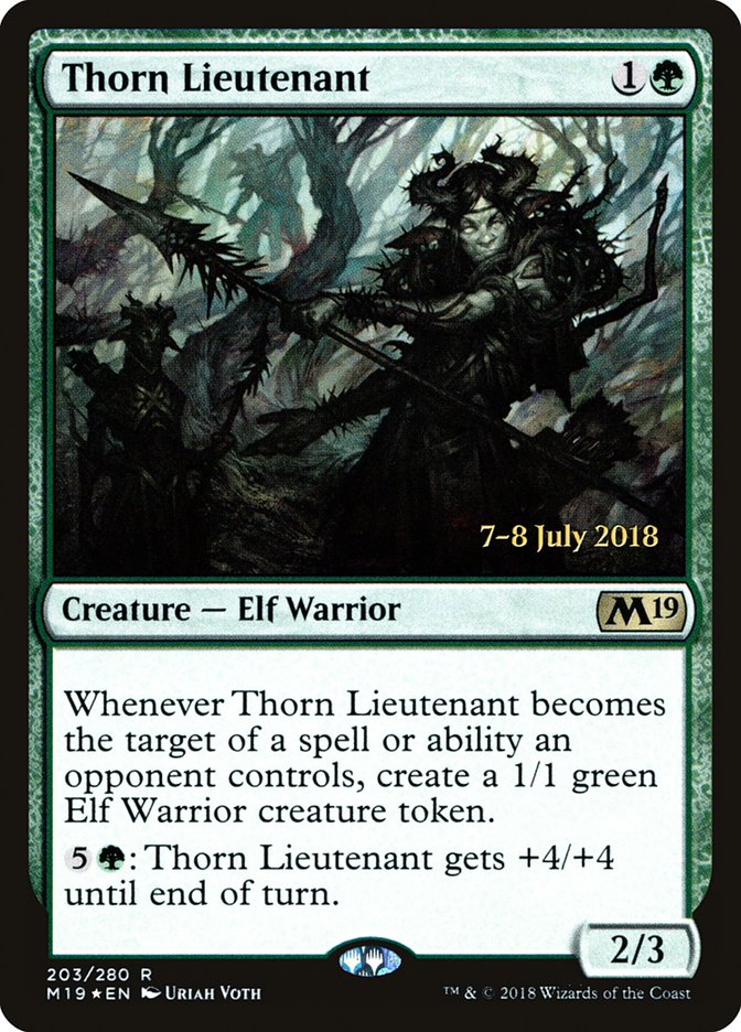 Thorn Lieutenant [Core Set 2019 Prerelease Promos] | Total Play