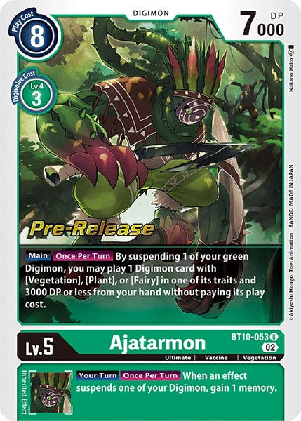 Ajatarmon [BT10-053] [Xros Encounter Pre-Release Cards] | Total Play